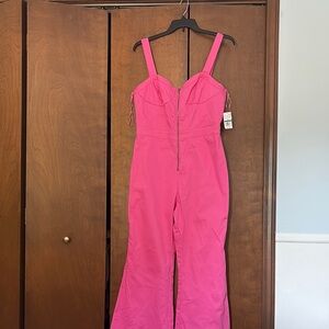 Pink Strappy Jumpsuit